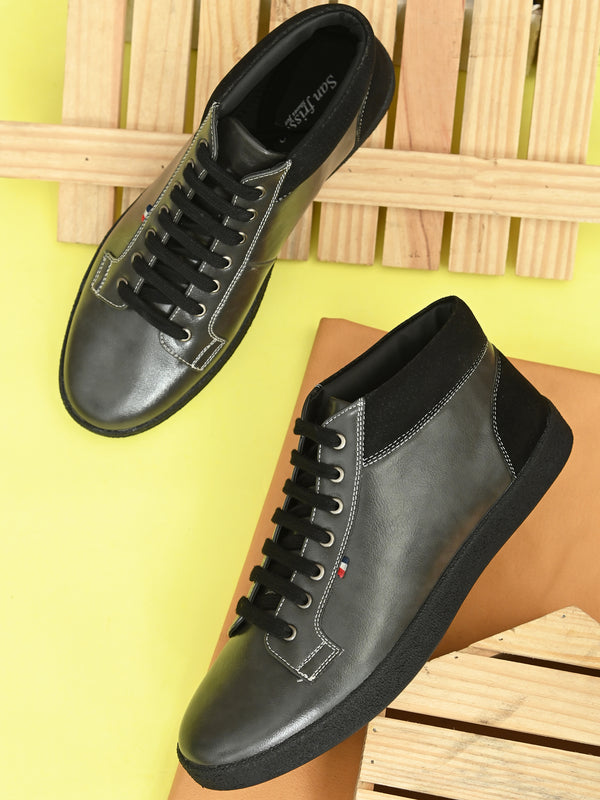 Premier Black Lace-Up Boots