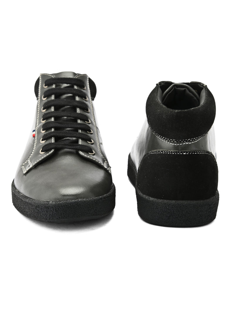 Premier Black Lace-Up Boots