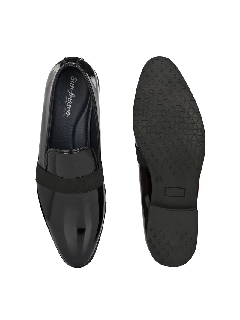 Hendrix Black Patent Slip-Ons