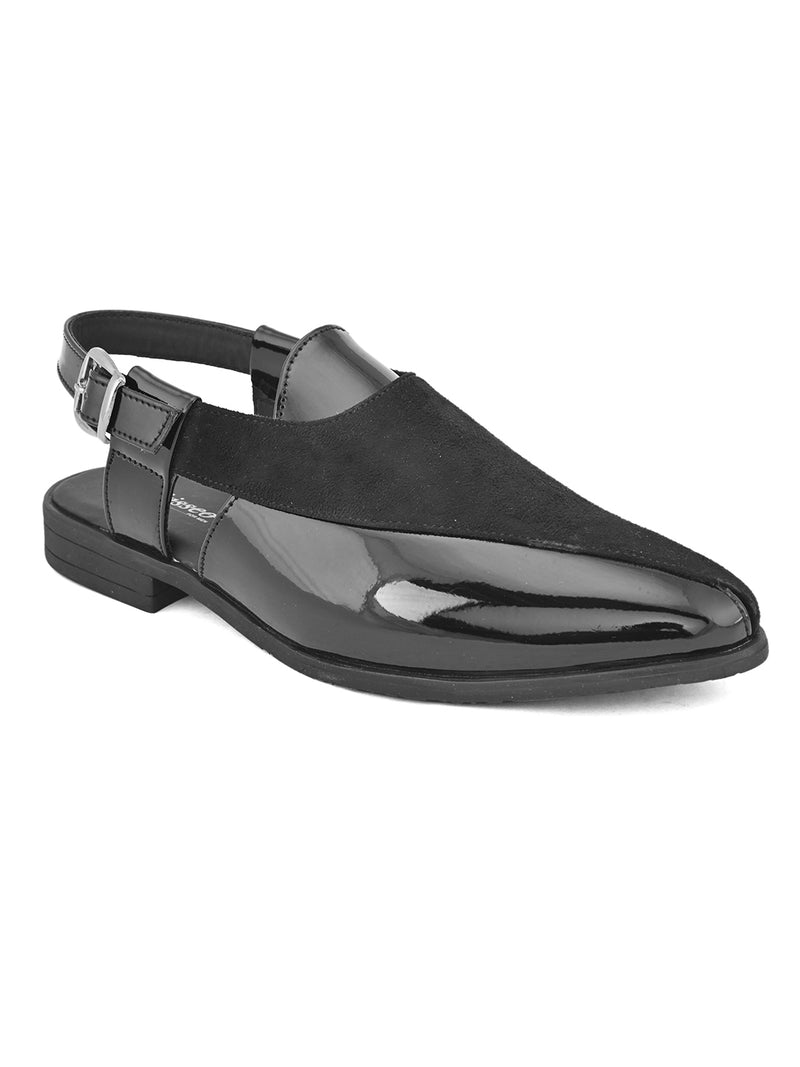 Emirati Black Crossover Sandals