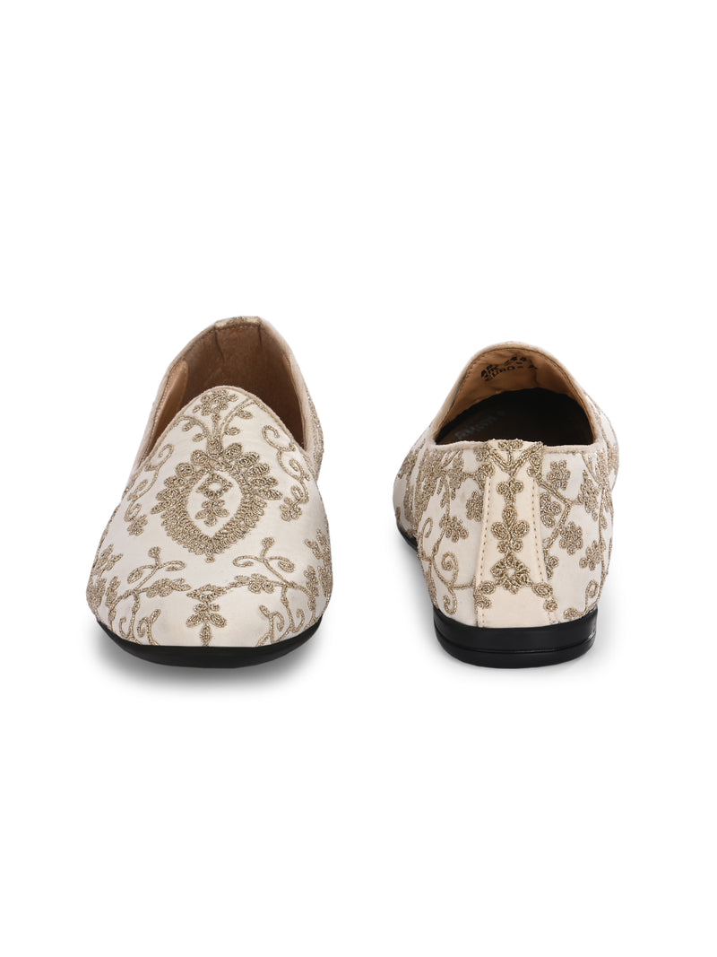 Waris Beige-Gold Mojaris