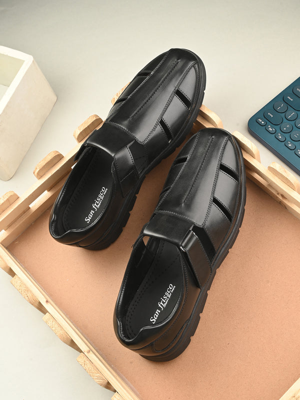 Essential Black Multi-Strap Sandals