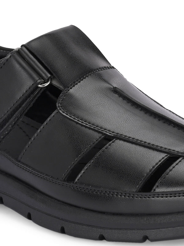 Essential Black Multi-Strap Sandals
