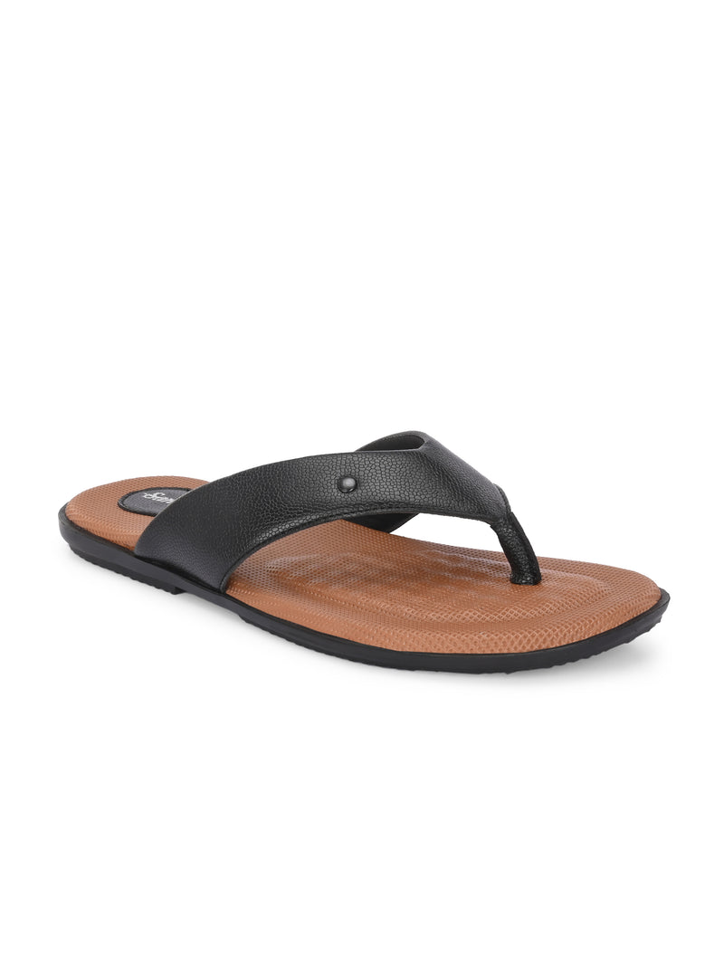 Heron Black Comfort Slippers