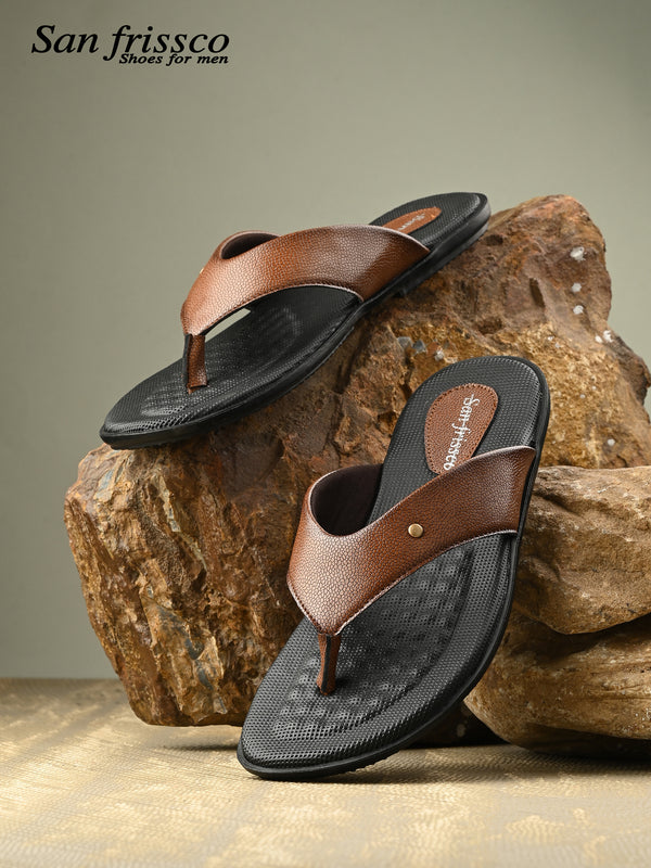 Heron Tan Comfort Slippers