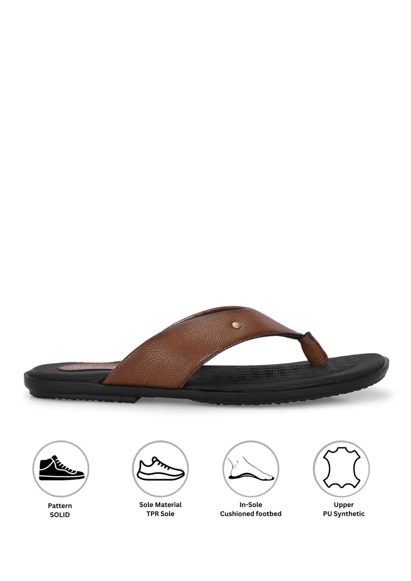 Heron Tan Comfort Slippers