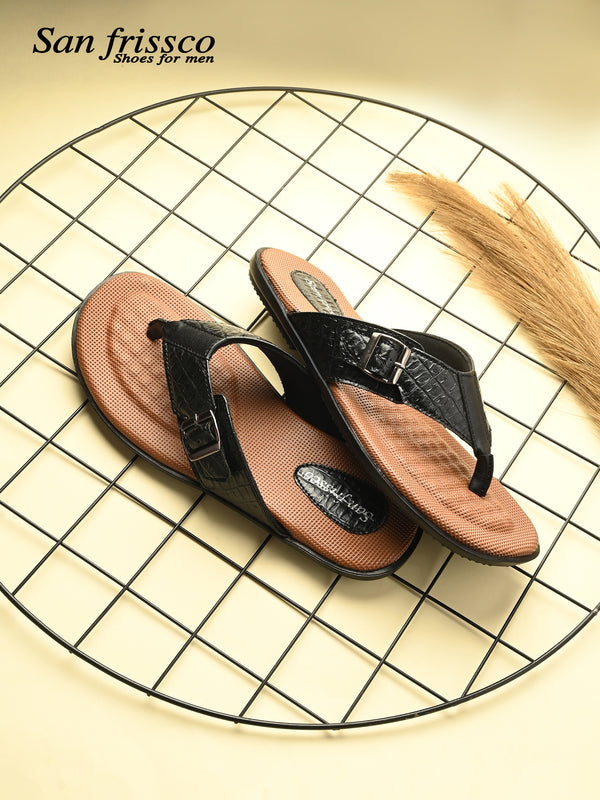 Tuscany Black Confort Slippers