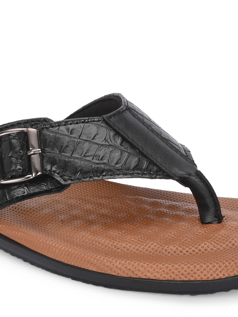 Tuscany Black Confort Slippers