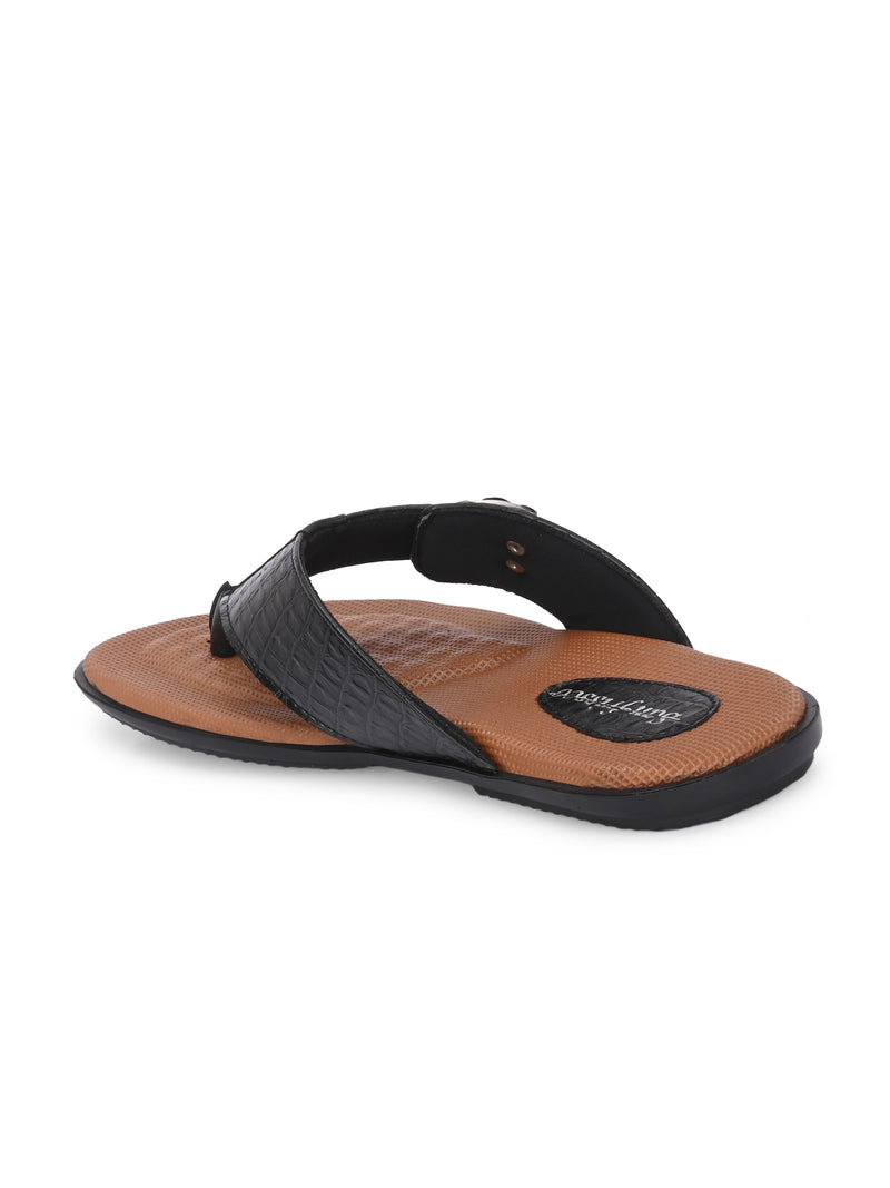 Tuscany Black Confort Slippers