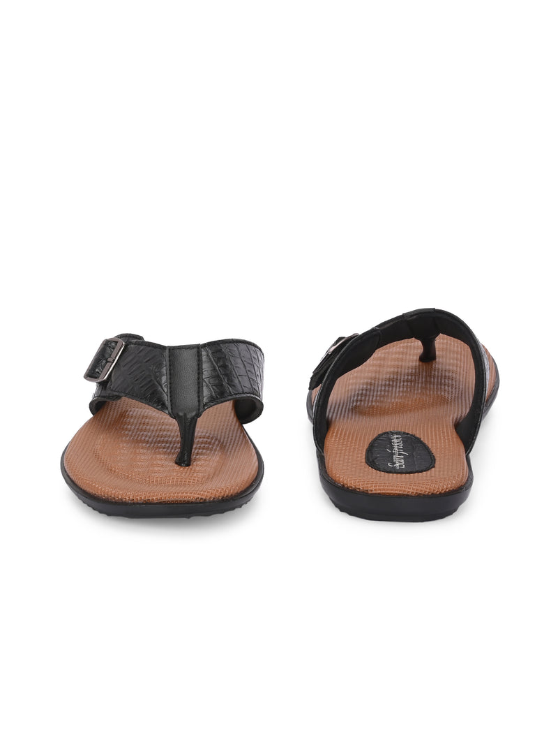 Tuscany Black Confort Slippers