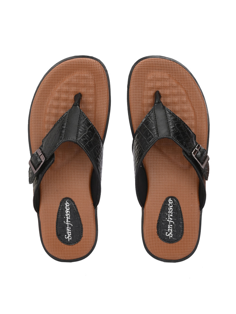 Tuscany Black Confort Slippers