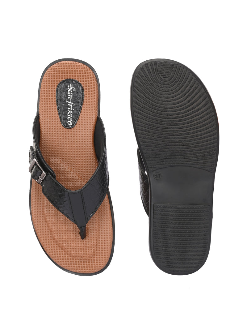 Tuscany Black Confort Slippers