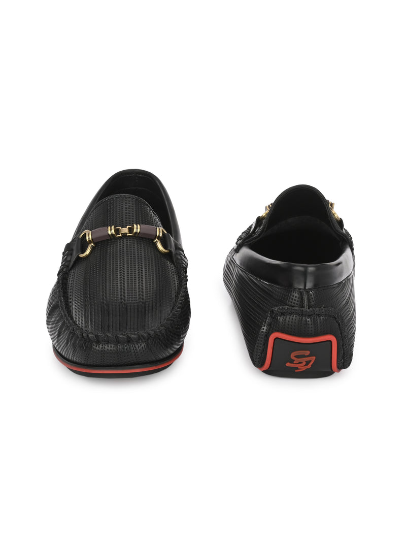 Hampton Black Driving Loafers