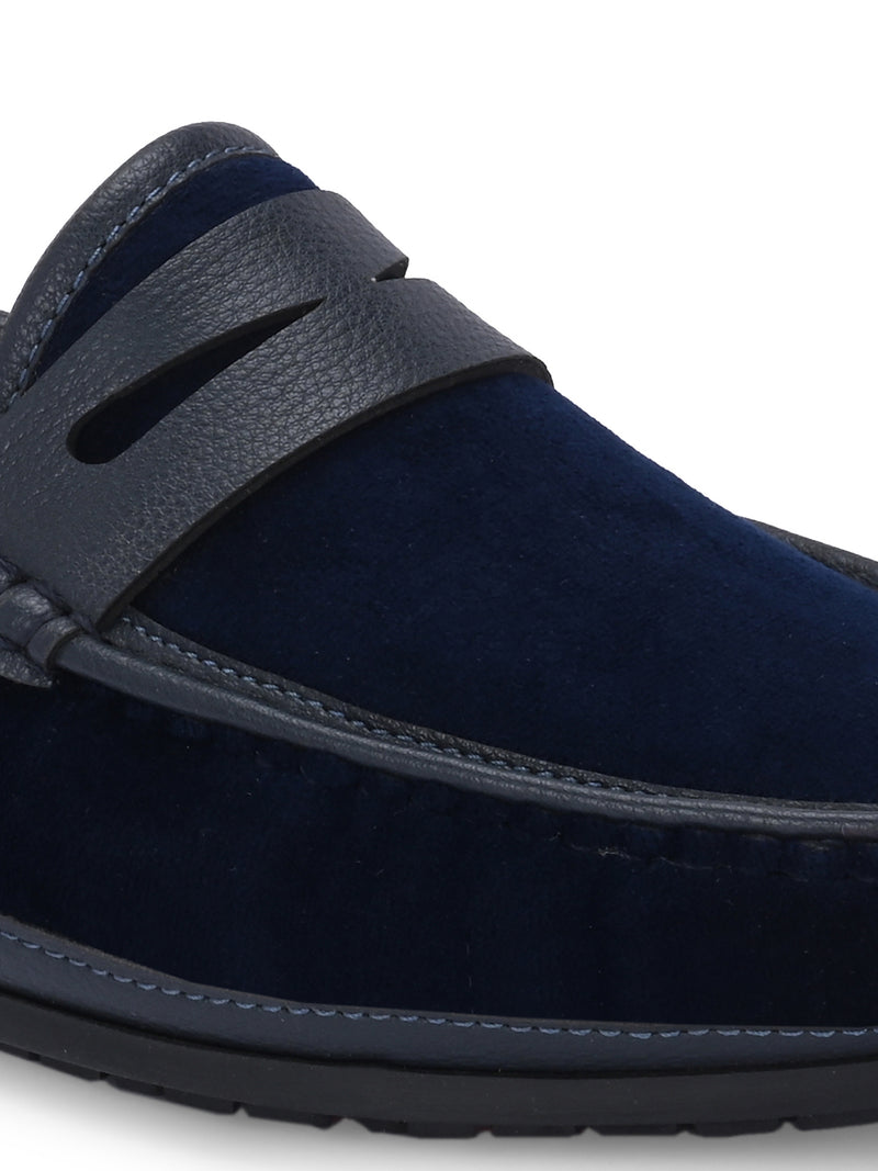 Cassio Blue Driving Loafers