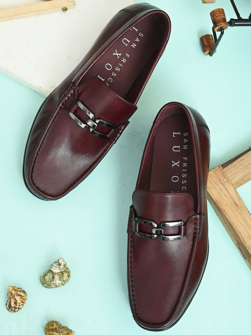 Venetto Cherry Driving Loafers