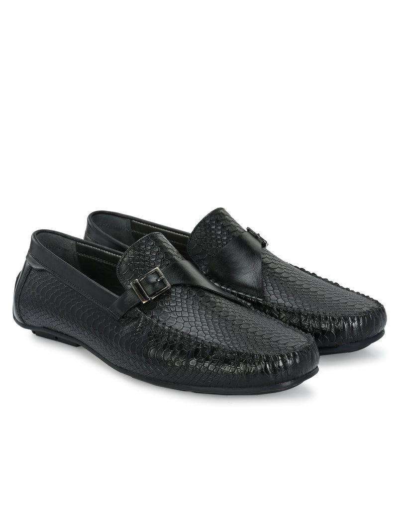 Quinn Black Driving Loafers