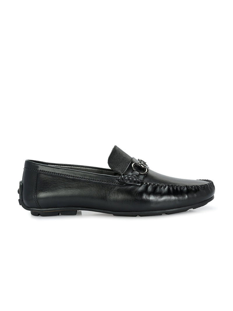 Luciano Black Driving Loafers