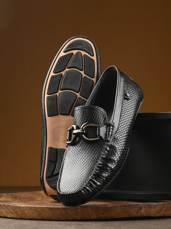 Globus Black Driving Loafers