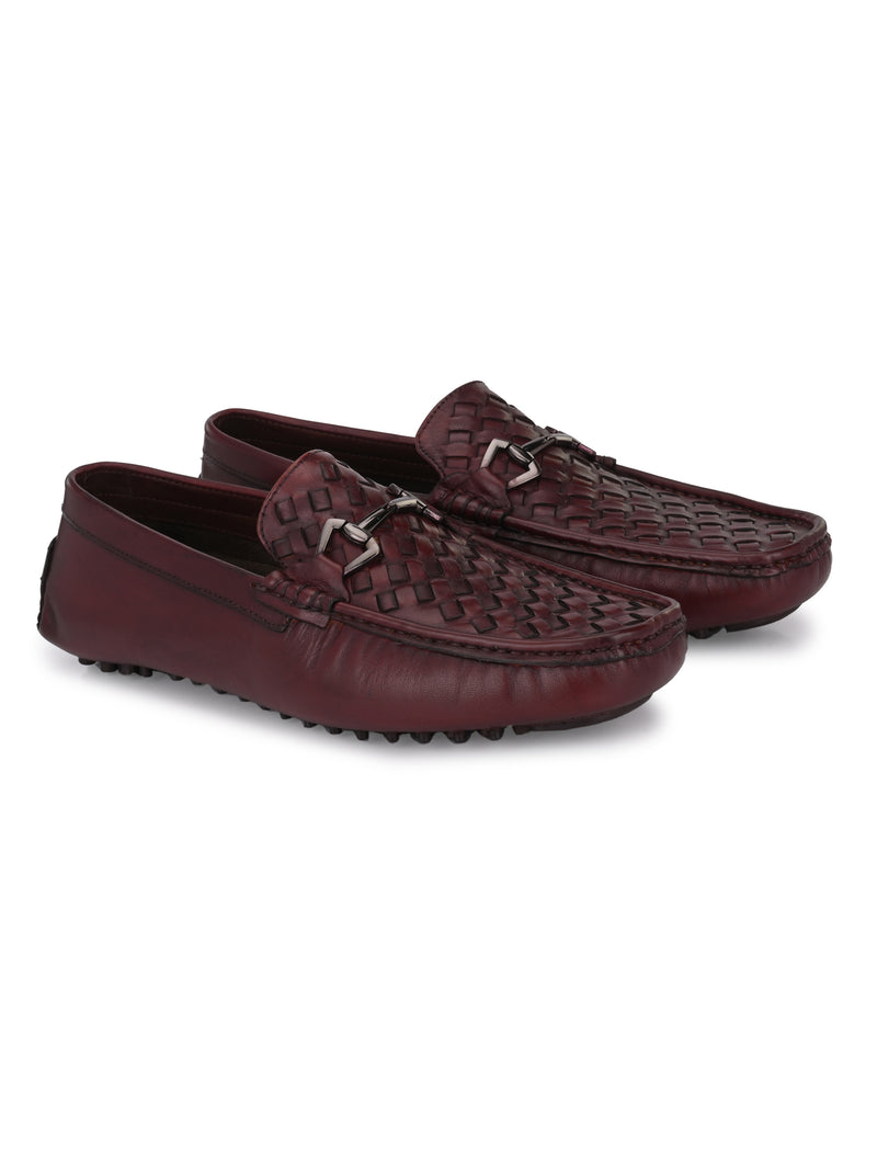 Hammel Cherry Textured Loafers