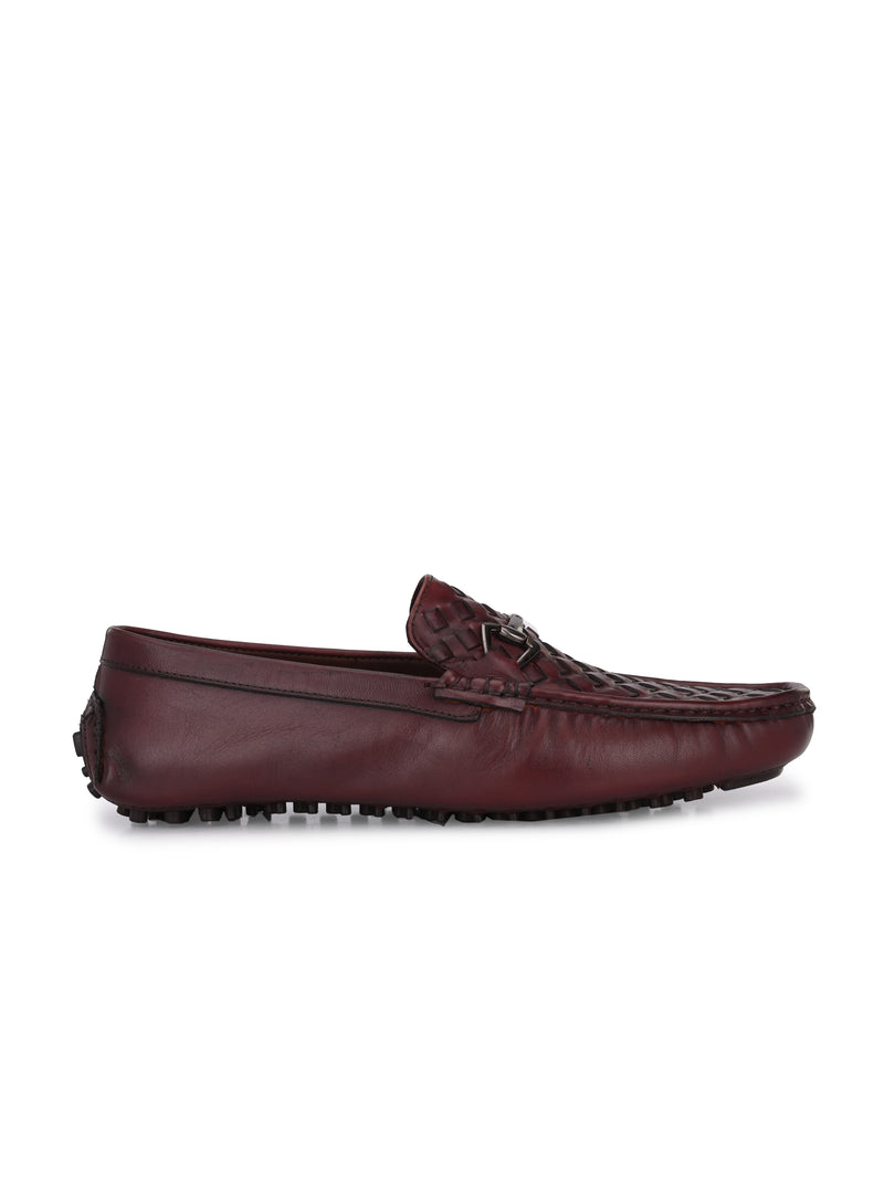 Hammel Cherry Textured Loafers