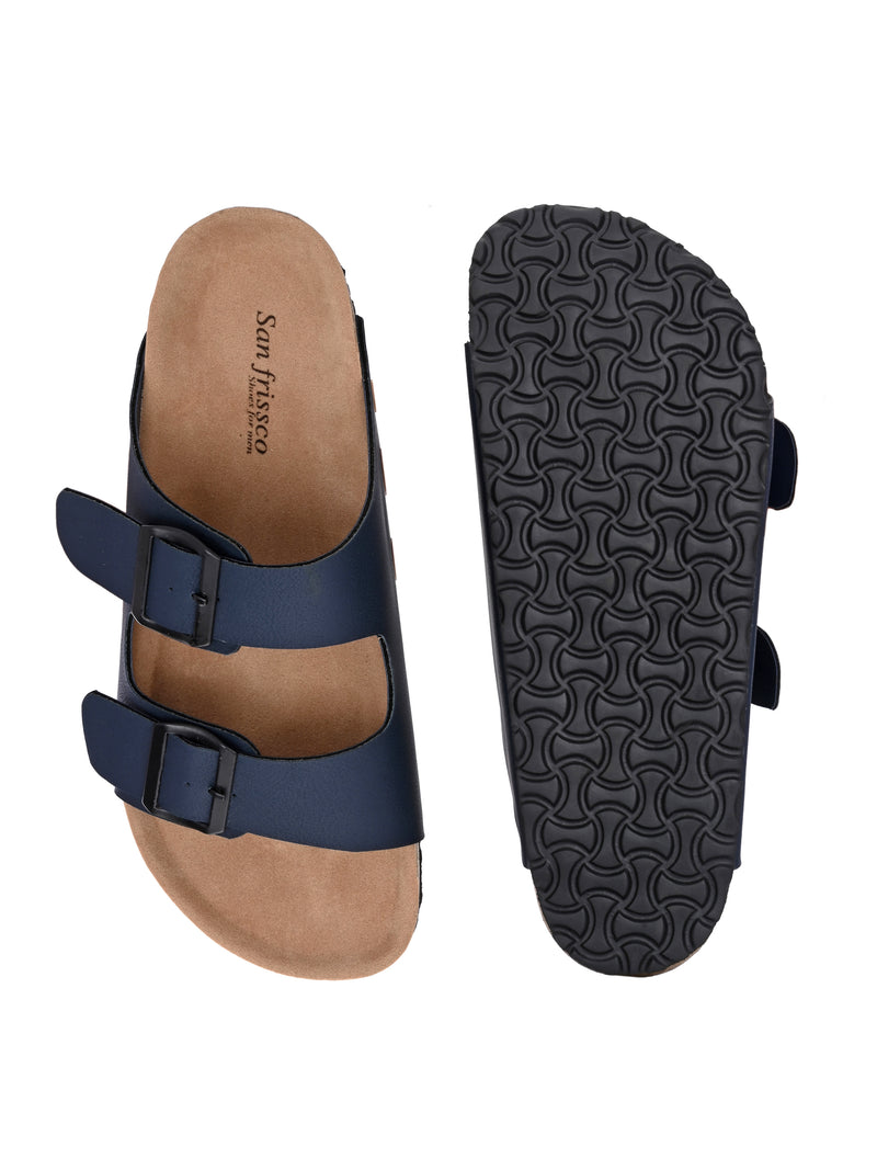 Byron Blue Comfort Slippers