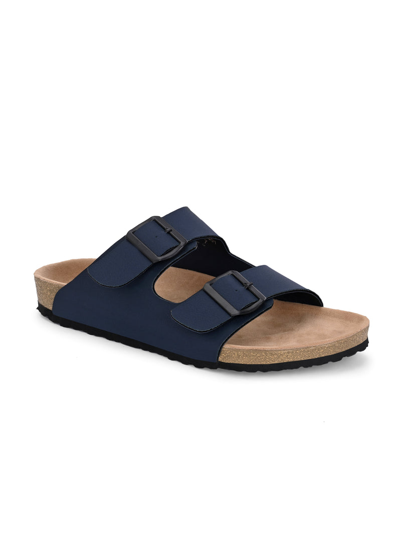 Byron Blue Comfort Slippers