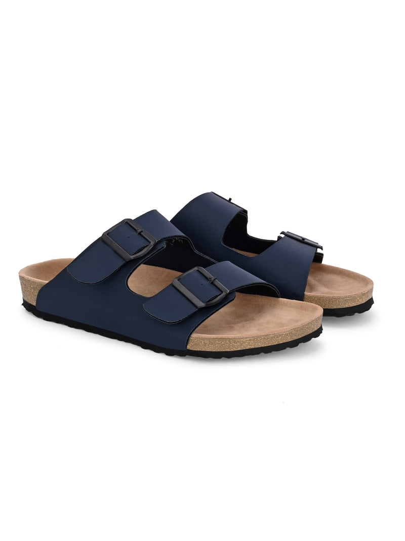 Byron Blue Comfort Slippers