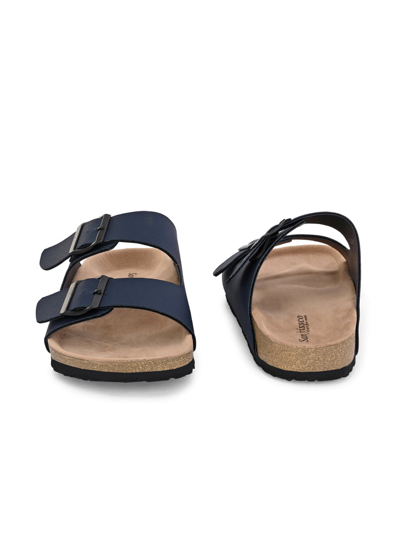 Byron Blue Comfort Slippers