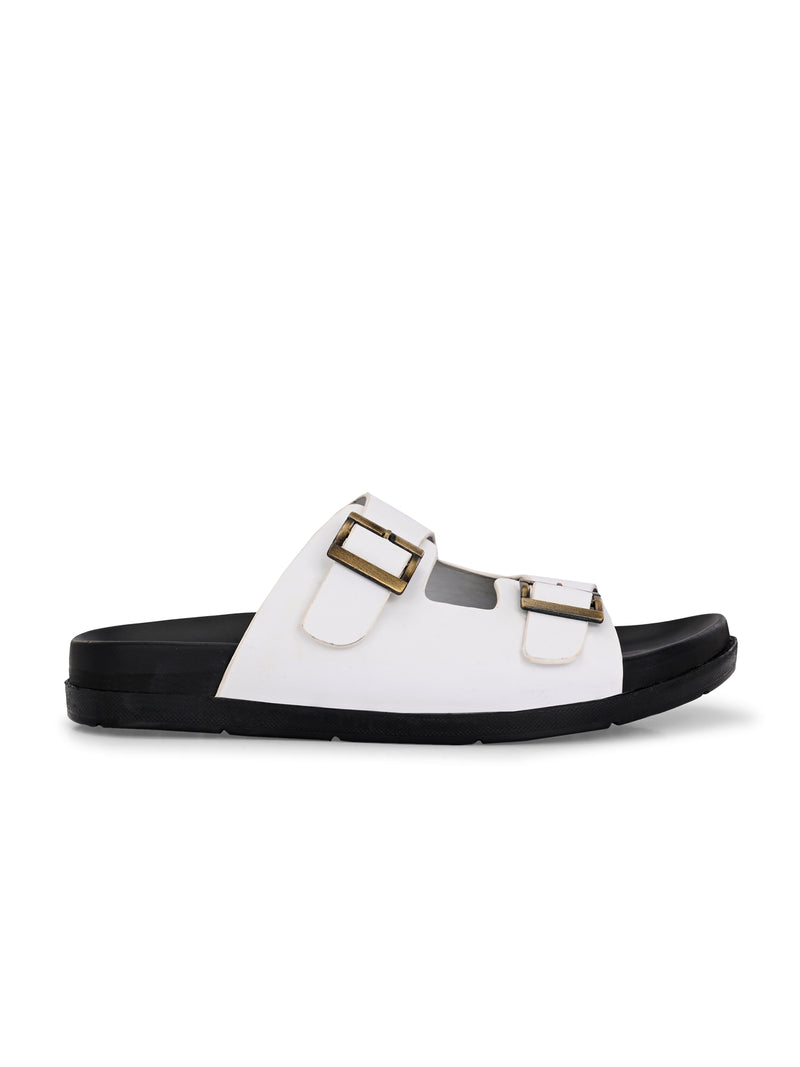 Diggy White Comfort Slippers