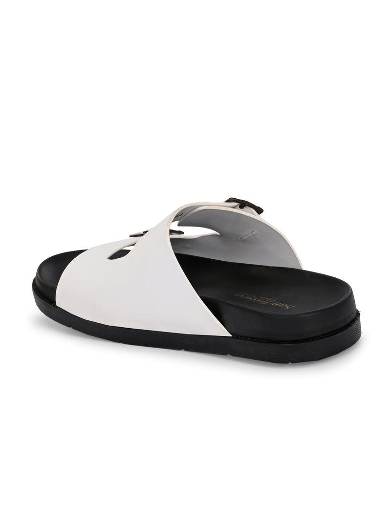 Diggy White Comfort Slippers