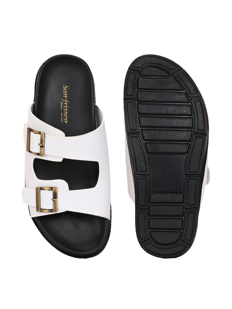 Diggy White Comfort Slippers