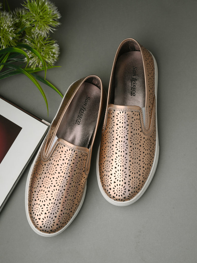 Aurora Women Copper Slip-Ons