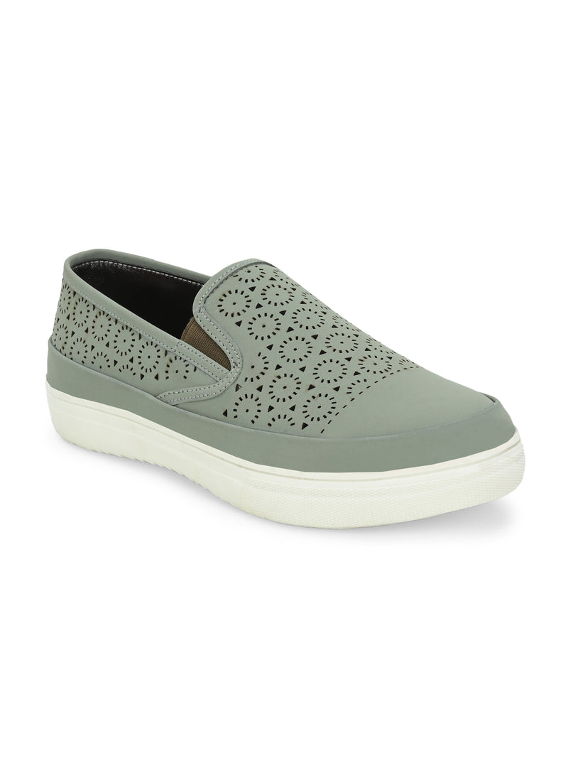 Celia Women Sage Green Slip-Ons