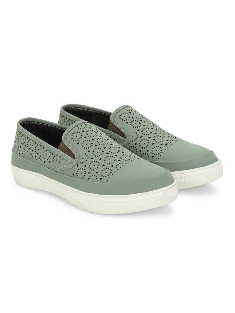 Celia Women Sage Green Slip-Ons