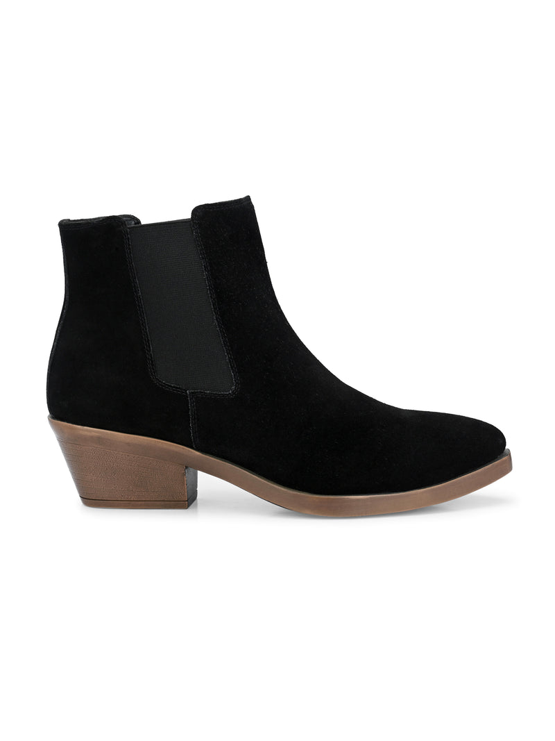 Alexis Women Black Mid-Top Boots