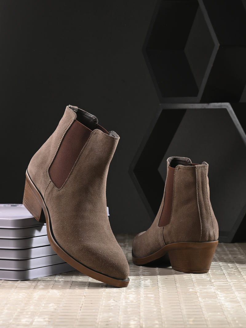 Alexis Women Grey-Brown Mid-Top Boots