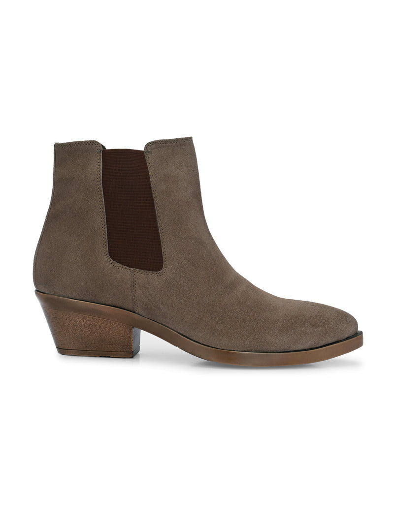 Alexis Women Grey-Brown Mid-Top Boots