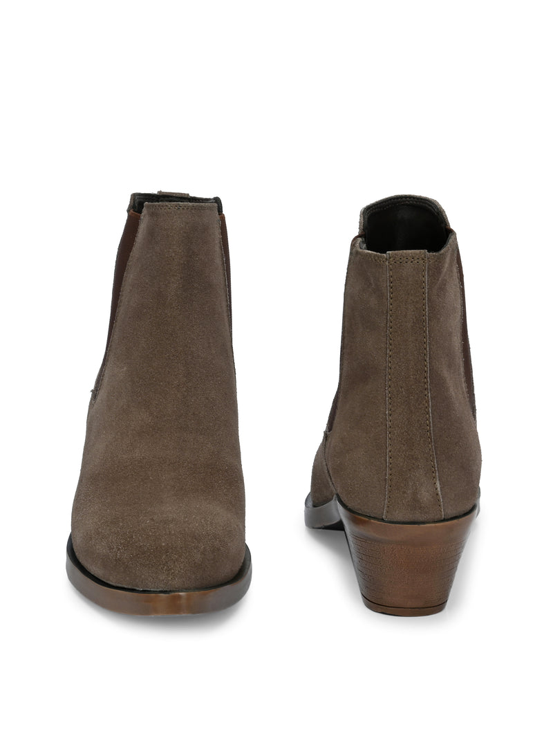 Alexis Women Grey-Brown Mid-Top Boots