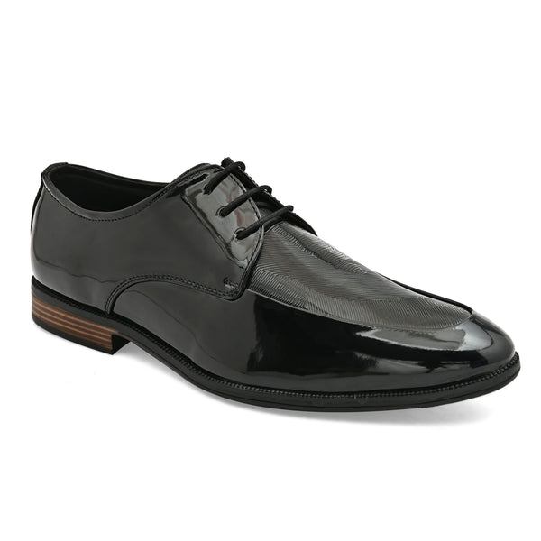 Lure Black Patent Derby Shoes