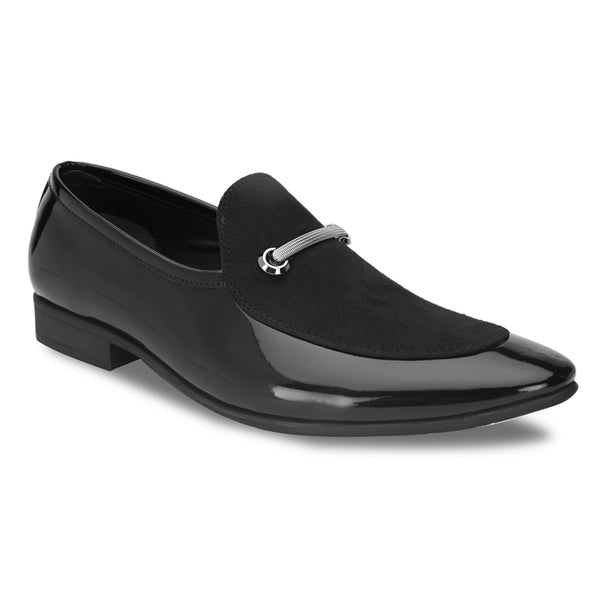 Valerio Black Slip-Ons