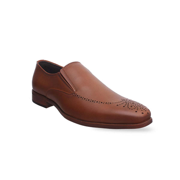 Tan Formal Slip-Ons