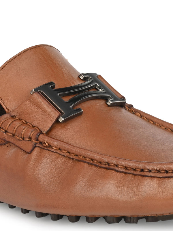 Diaz Tan Driving Loafers